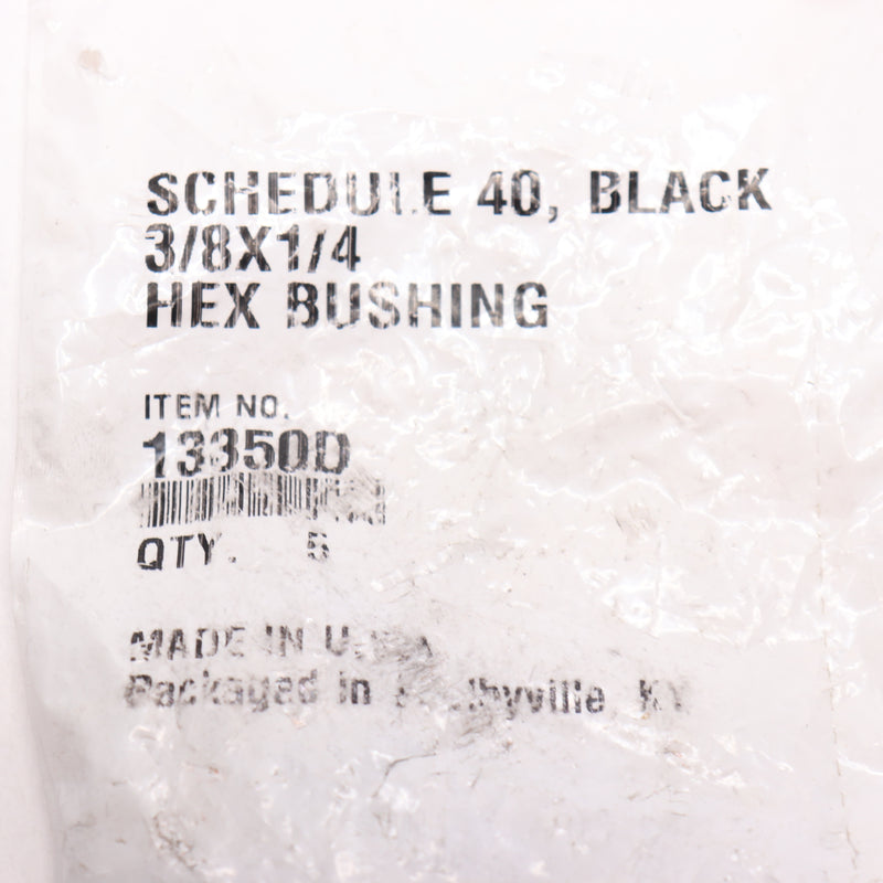(5-Pk) MSC Bushing Black 3/8 x 1/4″ 13350D
