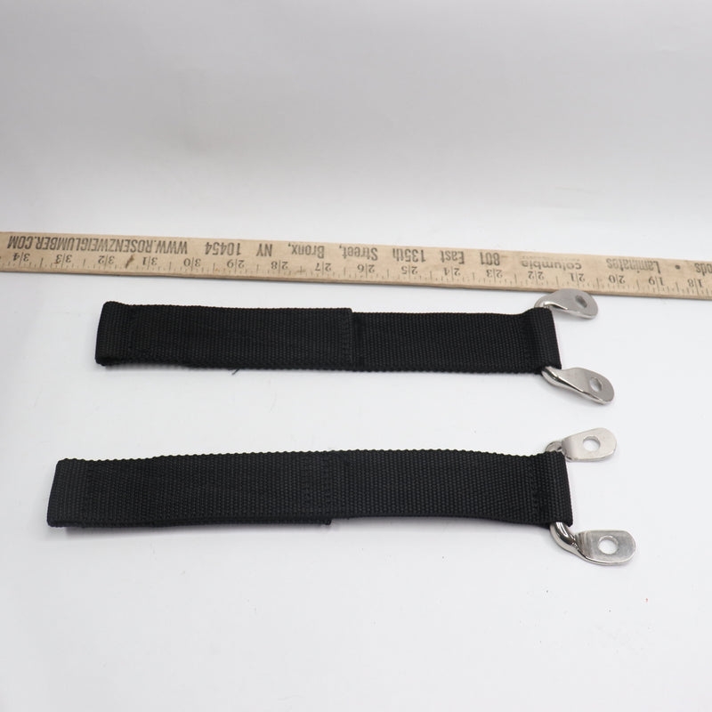 (2-Pk) TBP Originals Door Check Straps One Ended Stainless 11-1/4" 1059B