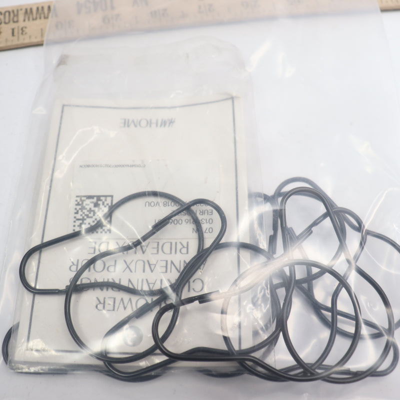 (12-Pk) H&M Shower Curtain Rings Metal Black 80g 0134916006001