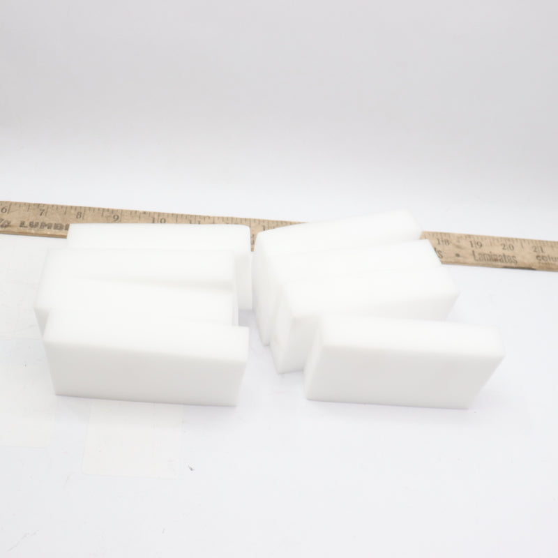 (8-Pk) Melamine Magic Sponge Eraser Cleaner For Kitchen Office Bathroom 4 X 2.5"