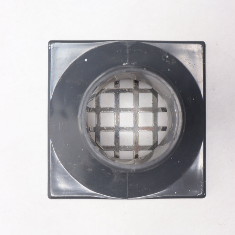 Oatey Square Shower Drain w/ Square Pattern Drain Cover Stainless Steel 4" x 4"