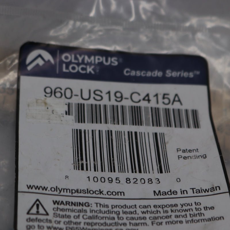 Olympus Lock 5-Disc Tumbler Cam Lock Matte Black 960-US19-CA15A