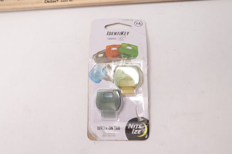 (4-Pk) Nite Ize Universal Key Identification Covers Rubber Multicolor