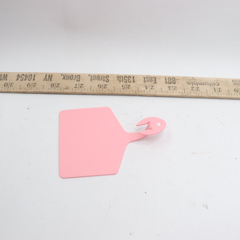 (1000-Pk) Allflex Feedlot Ear Tags Blank Light Pink FED321827