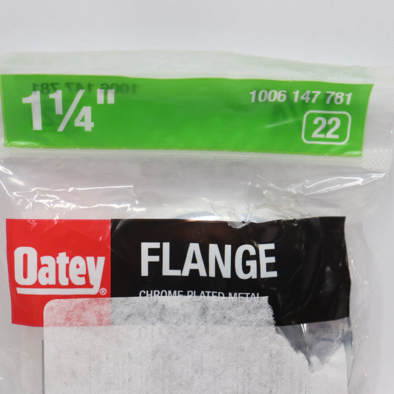 Oatey Low-Pattern Flange Escutcheon Plate Chrome-Plated Steel 1006 147 781