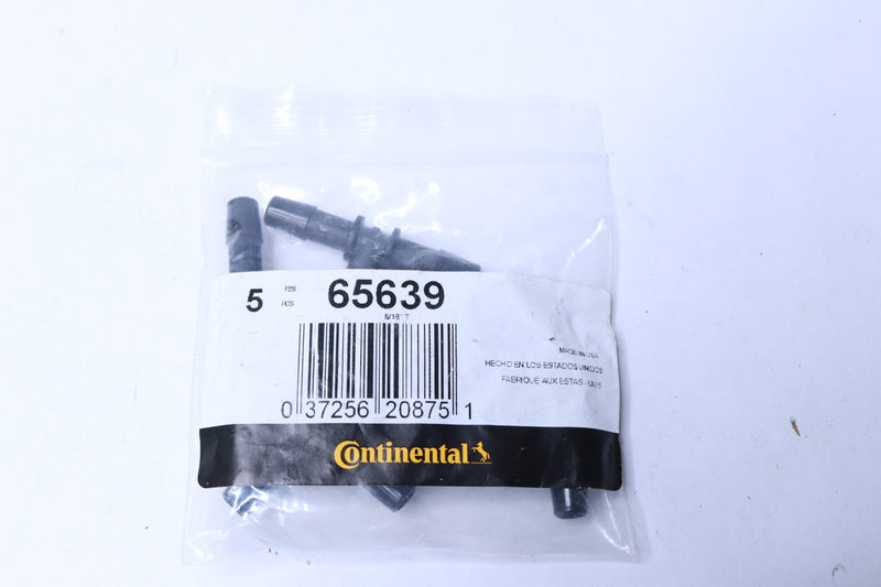 (5-Pk) Continental Heater Hose Connector Fittings Black 5/16" 65639
