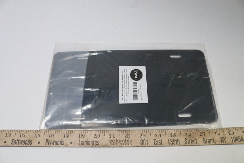 (5-Pk) DMSE Blank Metal License Plate Black 12 x 6" L0819-DMSE