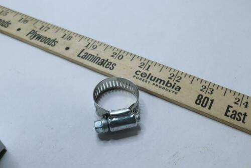 (10-Pk) Continental Worm Gear Hose Clamp Stainless Fits 3/8" to 3/4" 51012