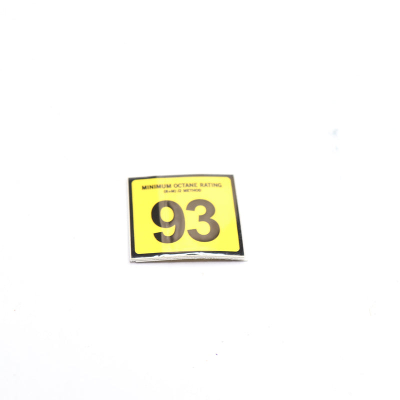 (25-Pk) Gasoline Advertising Octane Decal "93" ORKT-93