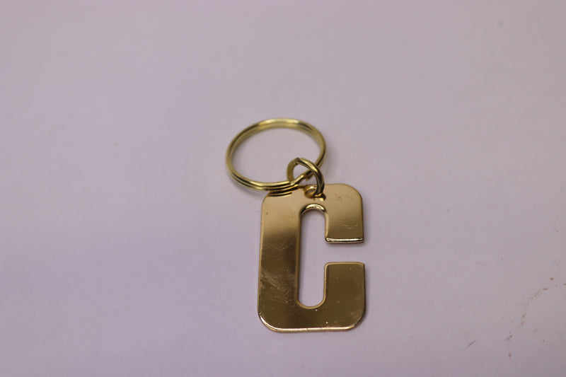 "C" Key Rings Gold Plated