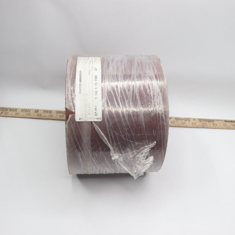 #120 Sanding Grit Belt Cloth Coated Abrasives Aluminum Oxide 3-1/2" x 25 Yds