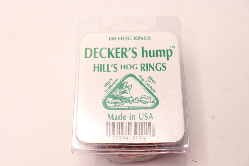 (100-Pk) Decker's Hump 3 Hog Hill's Hump Rings Steel