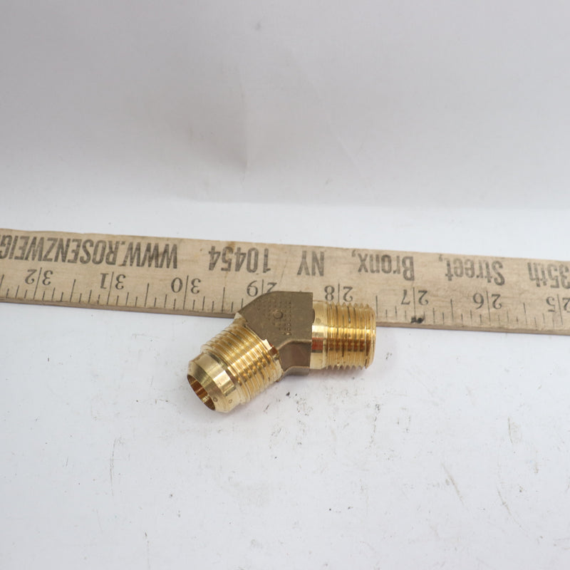 45 Degree Elbow Flared Tube Fitting Brass 5/8" X 5/8"