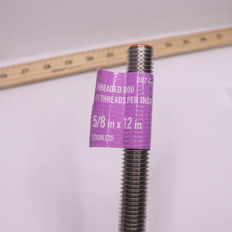 Everbilt Threaded Rod Stainless-Steel 5/8-11 x 12 802707