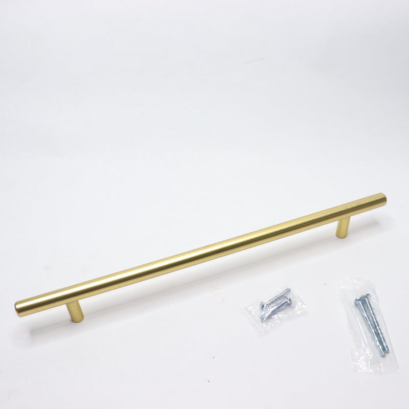 (1-Pk) GlideRite Hardware Solid Handle Bar Pull Satin Gold 5012-228-SG