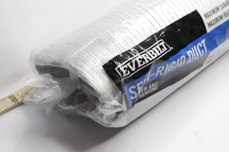 Everbilt Semi-Rigid Flexible Aluminum Duct 6" X 8 Ft. -Dented, Sold As Pictured