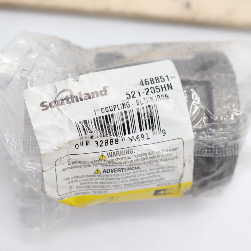 Southland Pipe Coupling Iron Black 1" 521-205HN