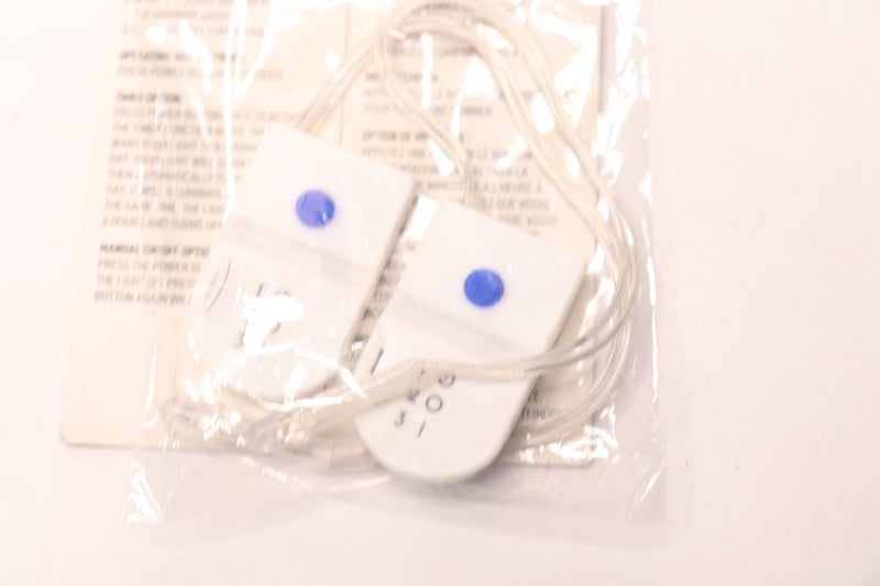 (2-Pk) Make Market Miniature LED Push Button Plastic White 713103