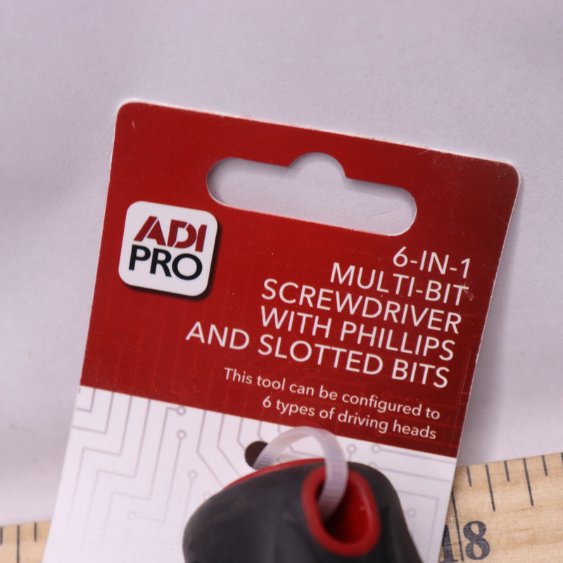 Ado Pro 16-in-1 Multi-Bit Screwdriver With Phillips & Slotted Bits 0E-SCDRV6N