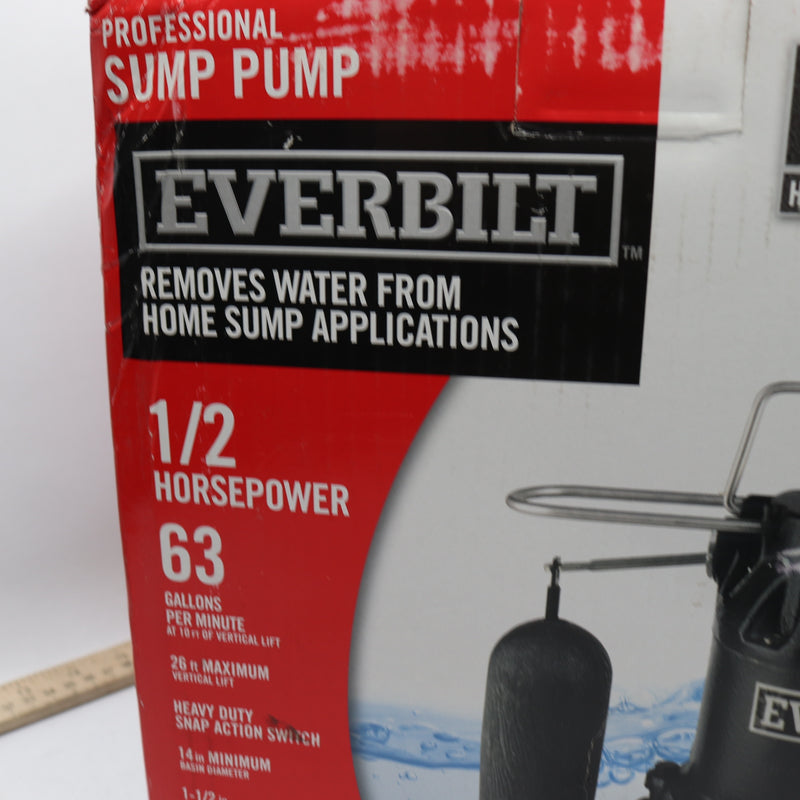 Everbilt Sump Pump Cast Iron 1/2 HP 1000 041 120