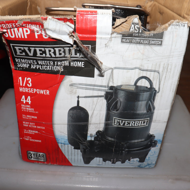 Everbilt Sump Pump Cast Iron 1000041119 HDS30