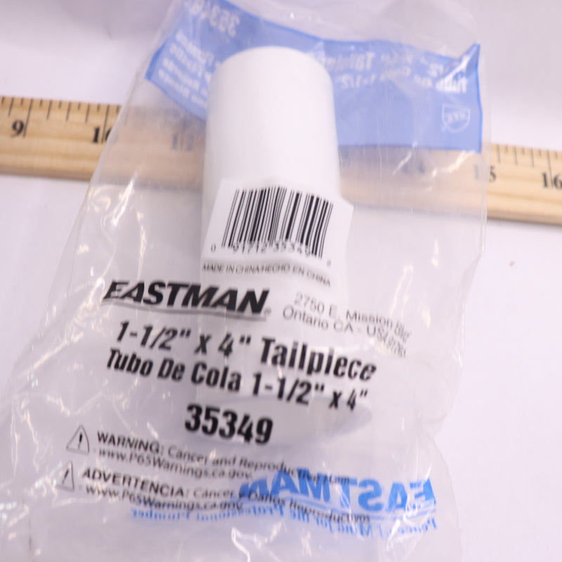 Eastman Flanged Tailpiece Polypropylene White 1-1/2" 35349