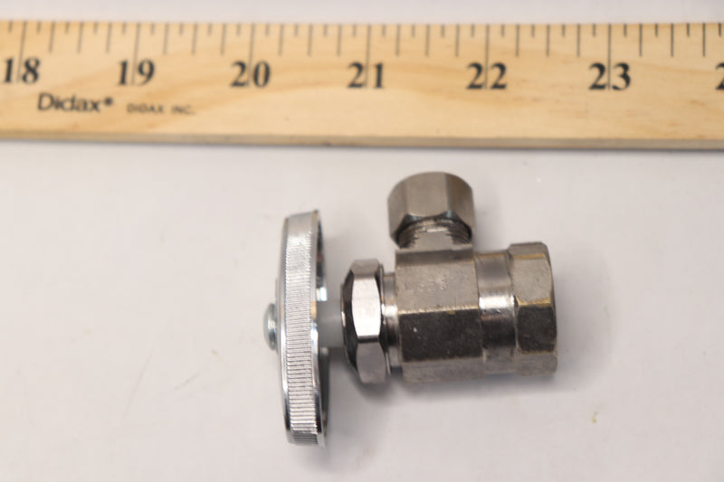 Brass Craft Multi Turn Angle Valve 1/2"FIP Inlet x 3/8"Comp Outlet OR17X C1