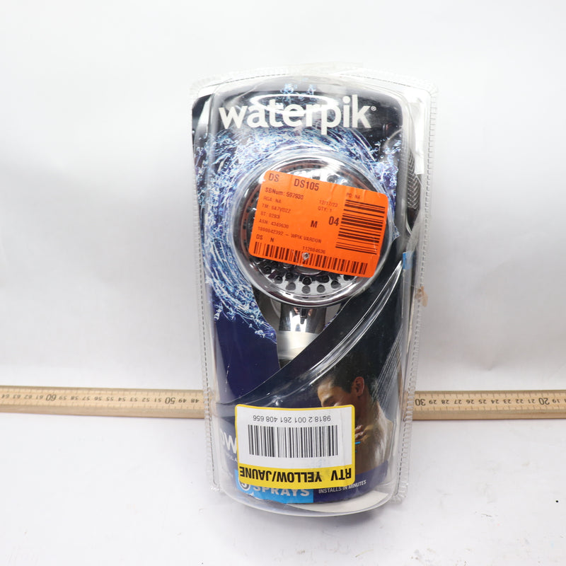 Waterpik Shower Head Chrome 5-Spray 3.75" TAV-553E