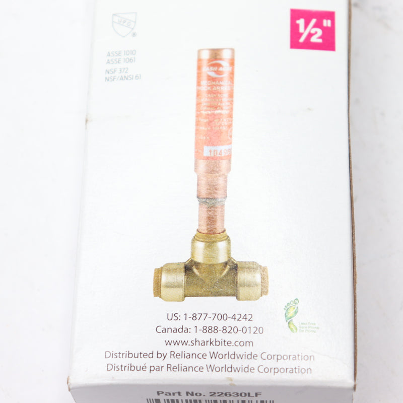 SharkBite Residential Water Hammer Arrestor Brass 1/2" 22630LF