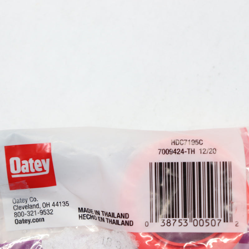 (2-Pk) Oatey Sink Drain Pipe Flanged Washer Rubber Red 1-1/2" HDC7195C