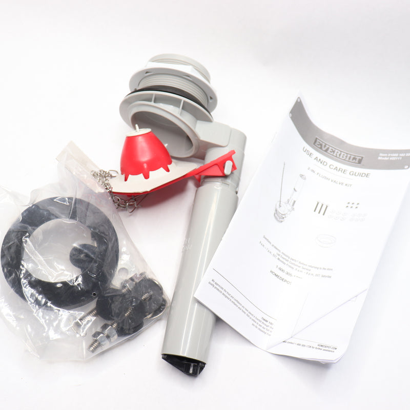 Everbilt Universal Complete Toilet Flush Valve Repair Kit ABS 2" 1005162226