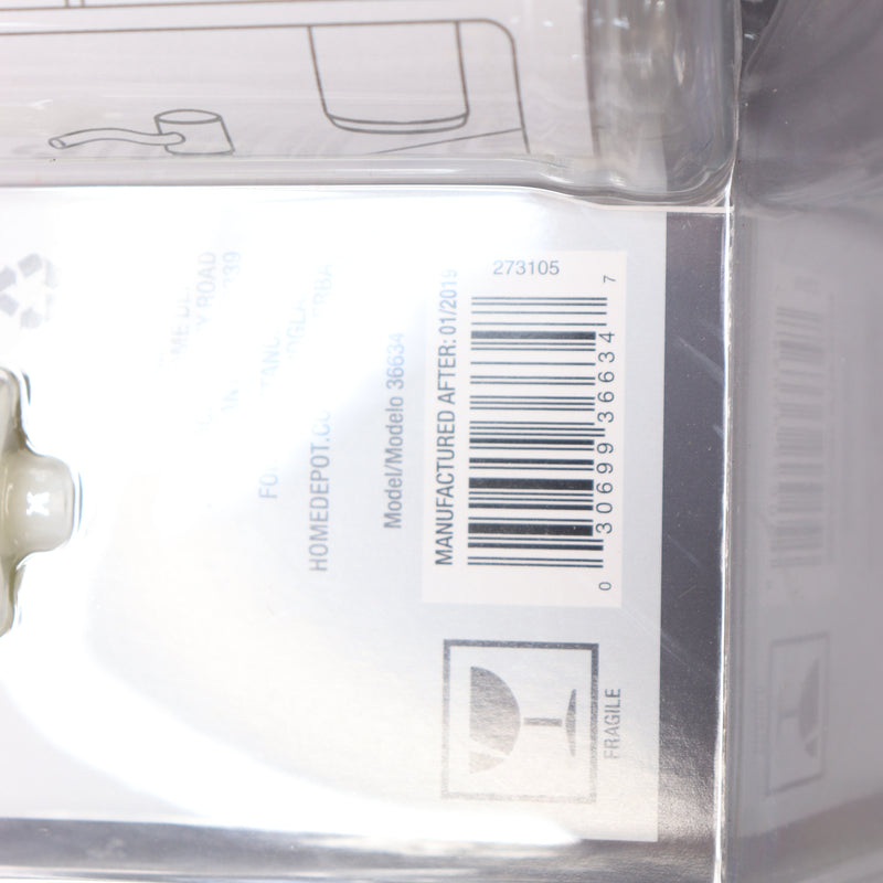 Glacier Bay Straight Nozzle Soap Dispenser Metal White 36634