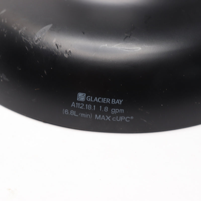 Glacier Bay 1-Spray Patterns 1.8GPM 7.4" Tub Wall Mount Single Fixed Shower Head