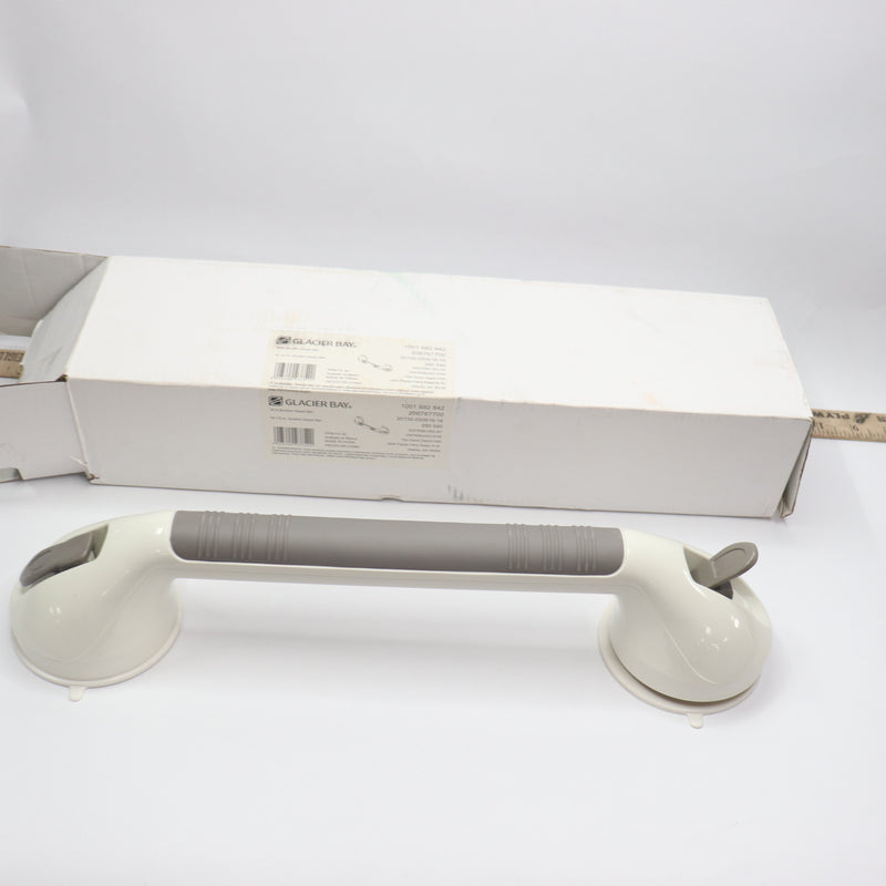 Glacier Bay Suction Assist Bar Ivory with Suction Indicators 16-1/2" x 1-1/4"