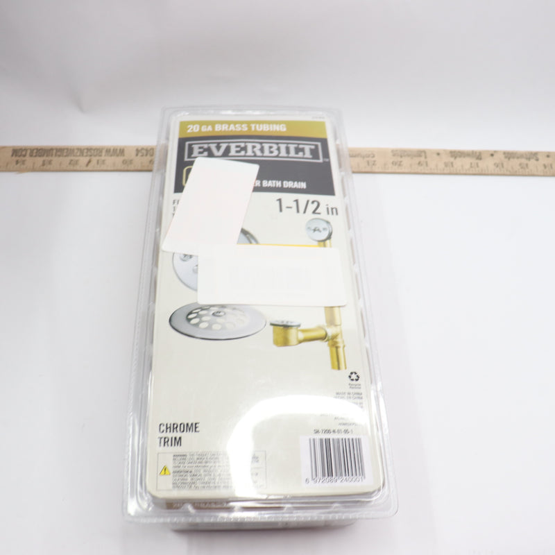 Everbilt Trip Lever 20-Gauge Pipe Bath Waste and Overflow Drain 1-1/2"