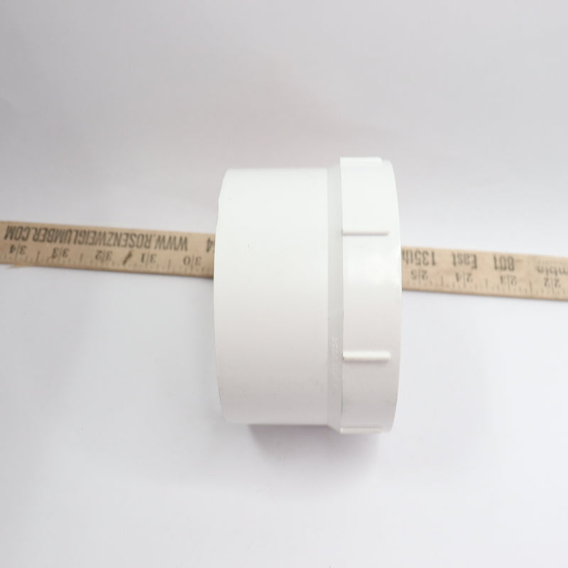 NDS Sewer & Drain Pipe Increaser/Reducer Coupling PVC White 4" 4P11