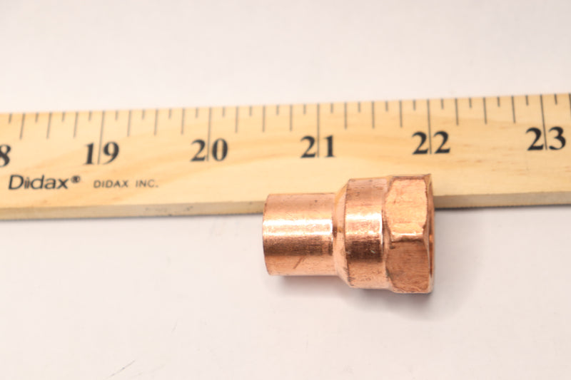 Everbilt Adapter Fitting Copper Pressure Cup x FPT Female 1/2" 187 372