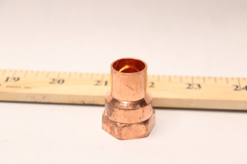 Everbilt Adapter Fitting Copper Pressure Cup x FPT Female 1/2" 187 372