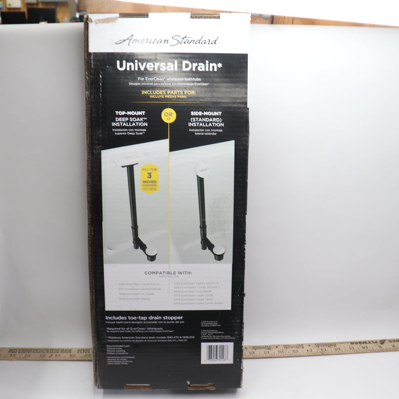 American Standard Universal Lifetime Soak Drain Brass Black 1599.500.020