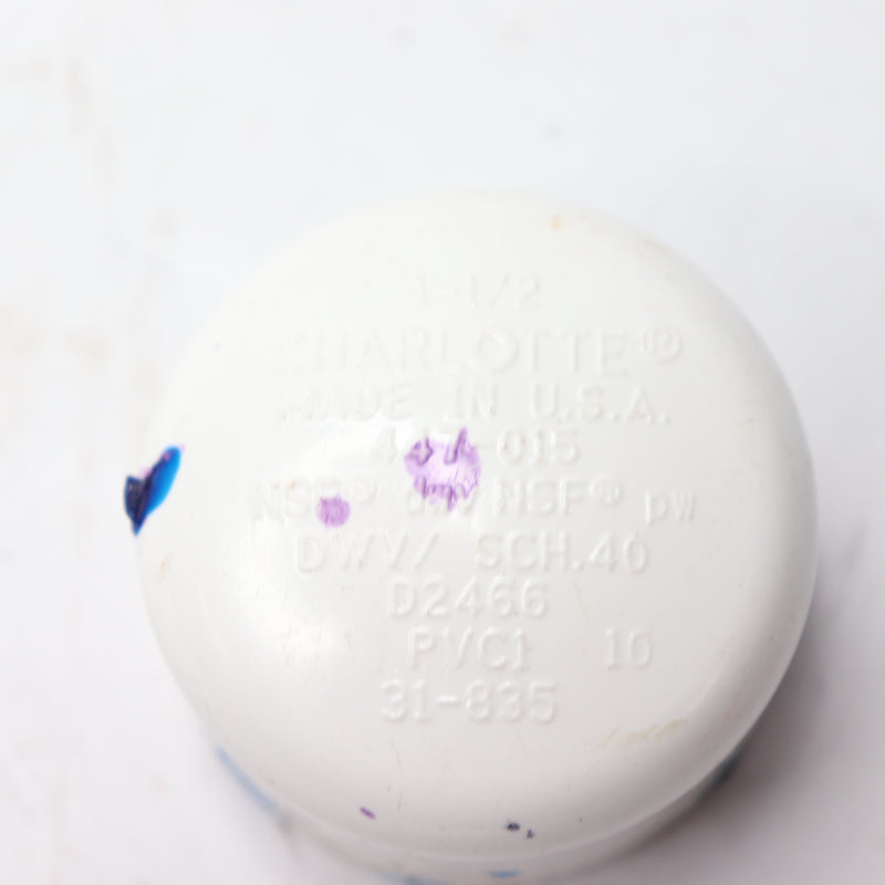 Charlotte Pipe 1-1/2 in. PVC Socket Schedule 40 Pressure Cap