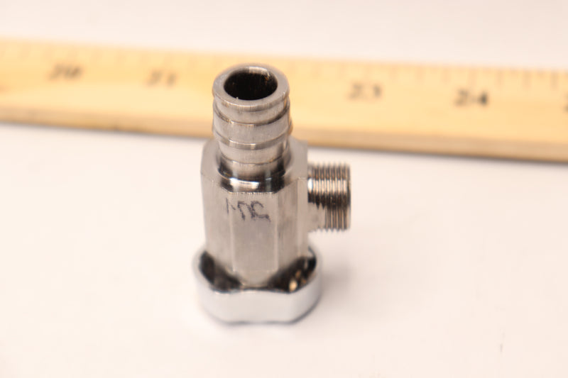 Brasscraft Angle Valve 1/2 Crimp PEX Barb Inlet x 3/8" Compression Outlet