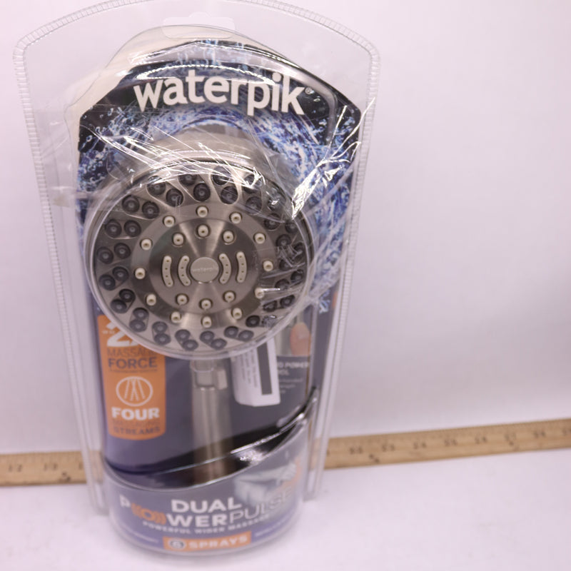 Waterpik Wall Mount Handheld Shower Head  6-Spray 1.8 GPM ZZR-769M5E