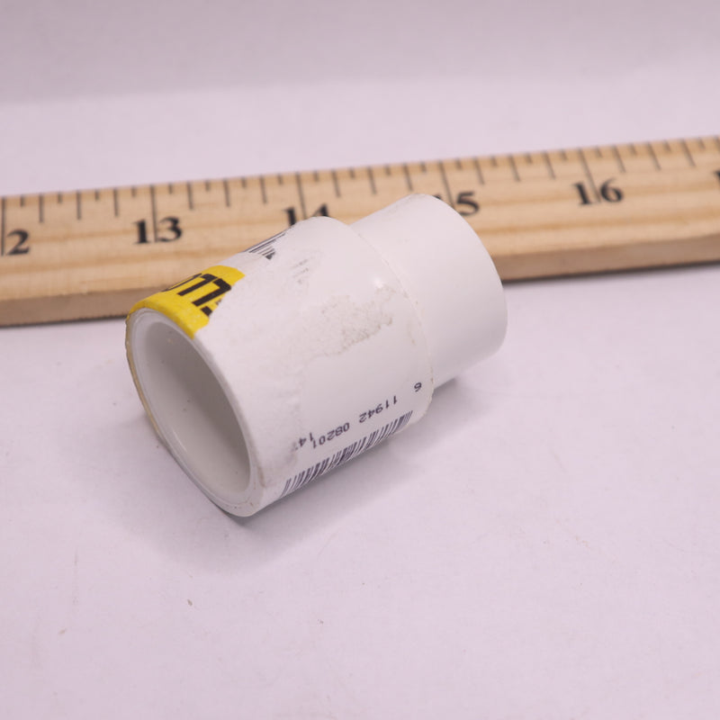 Degree S x S Reducer Coupling PVC Schedule 40 3/4" x 1/2"