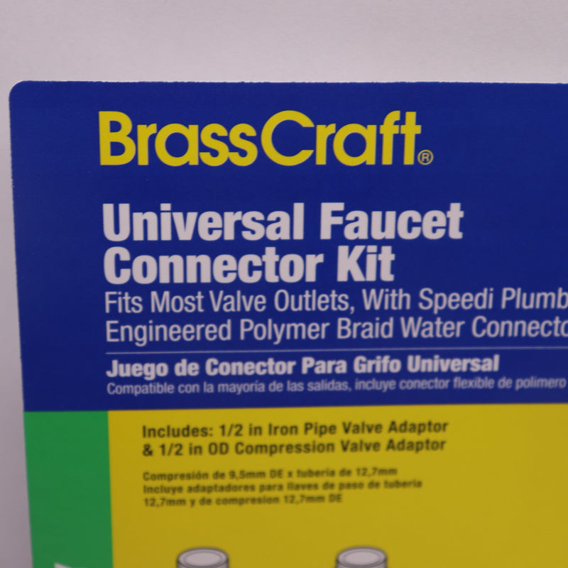 Brasscraft Faucet Water Connector Universal Polymer Braid  3/8" x 1/2" B1-20AUD