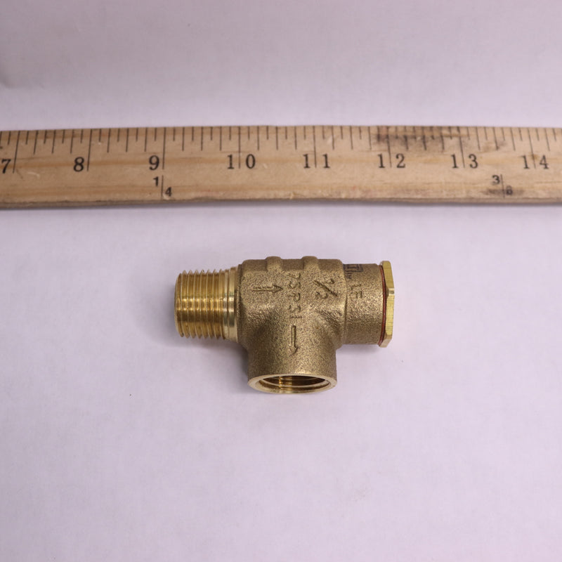 Everbilt Relief Valve Brass 75psi 1/2" 1001 096 860