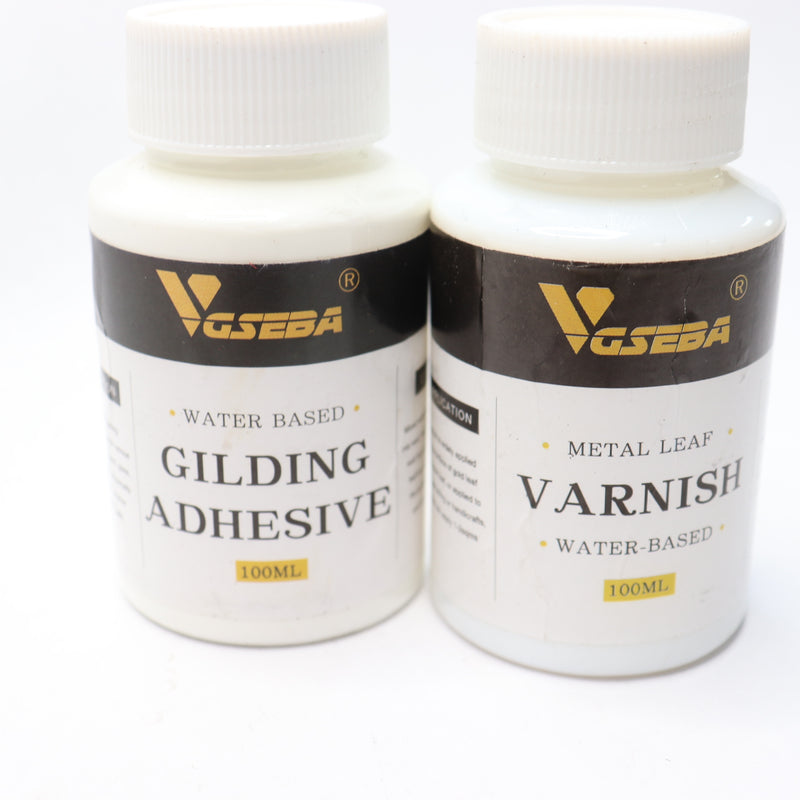 VGSEBA Metal Leaf Glue and Varnish for Foil Transfer Sheets 6.8 oz.