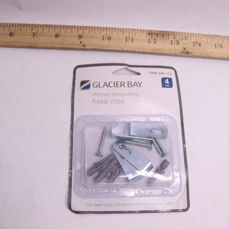 (4-Pk) Glacier Bay Mirror Mounting Fixed Clips 1006 248 173