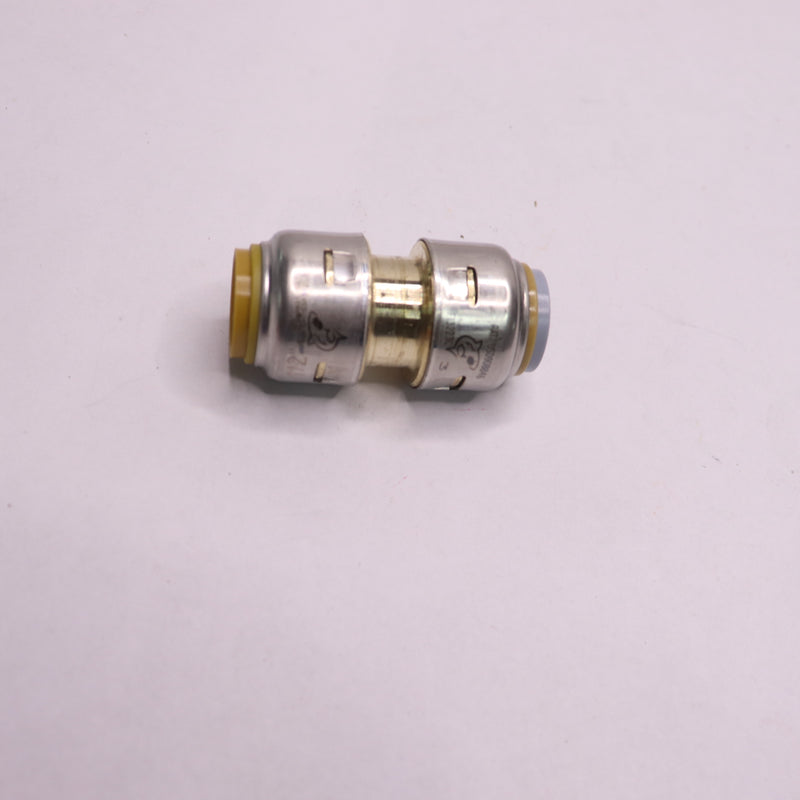 SharkBite Polybutylene Transition Coupling Push to Connect PEX Pipe Brass 1/2"