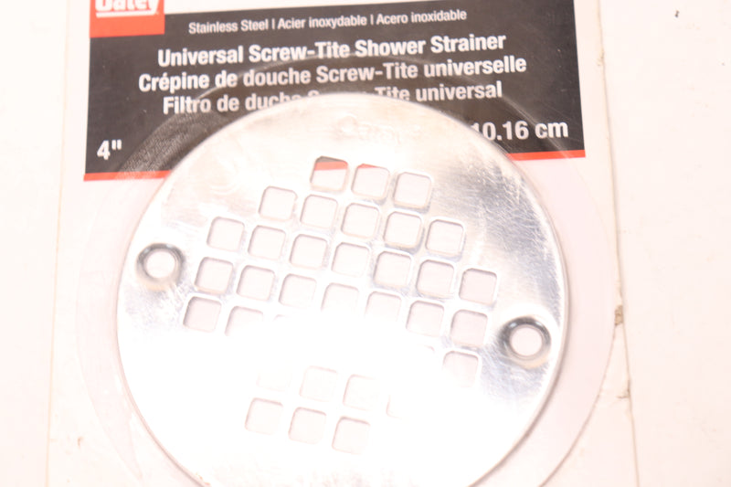 Oatey  Round Screw-In Shower Drain Cover Stainless Steel 4" - Missing Hardware