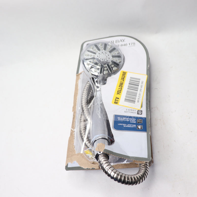 Glacier Bay 3-Spray Hand Shower Chrome 1.8GPM 60" Hose 8483000HC